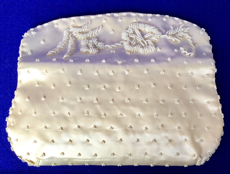 1930s Vintage Perlen Hochzeit Clutch Geldbörse Bild 6