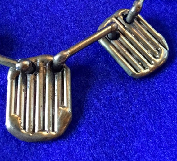 Unique 1970s Brass Brutalist Art Jewellery Neckla… - image 3