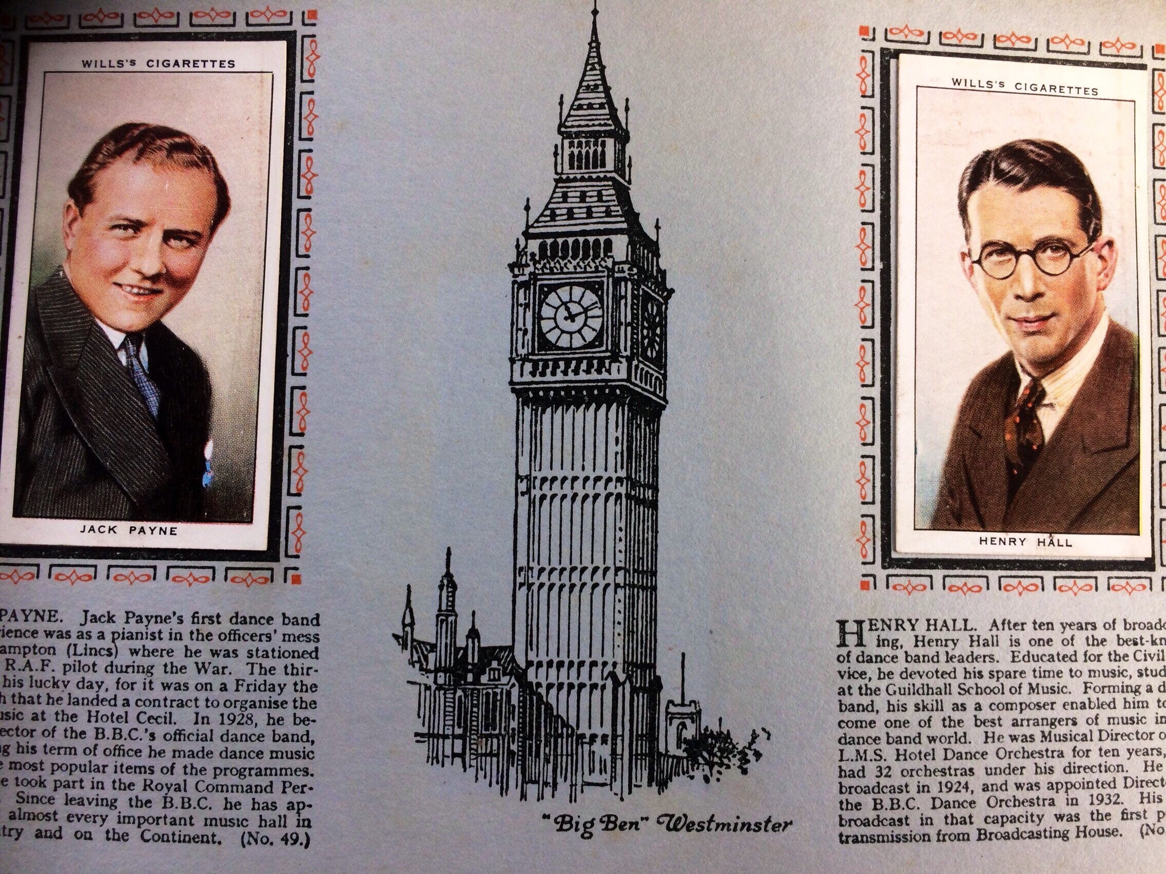 Wills Cigarette Cards Radio Celebrities Series One and Series Two 1934 &  1935