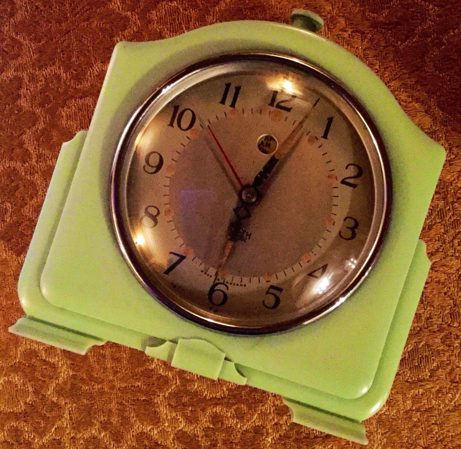 1930's Vintage Art Deco Alarm Clock in Rare Mint Green Etsy