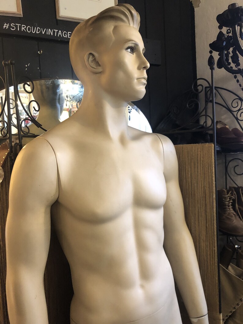 Statuesque 1950s Vintage Free Standing Male Mannequin Etsy