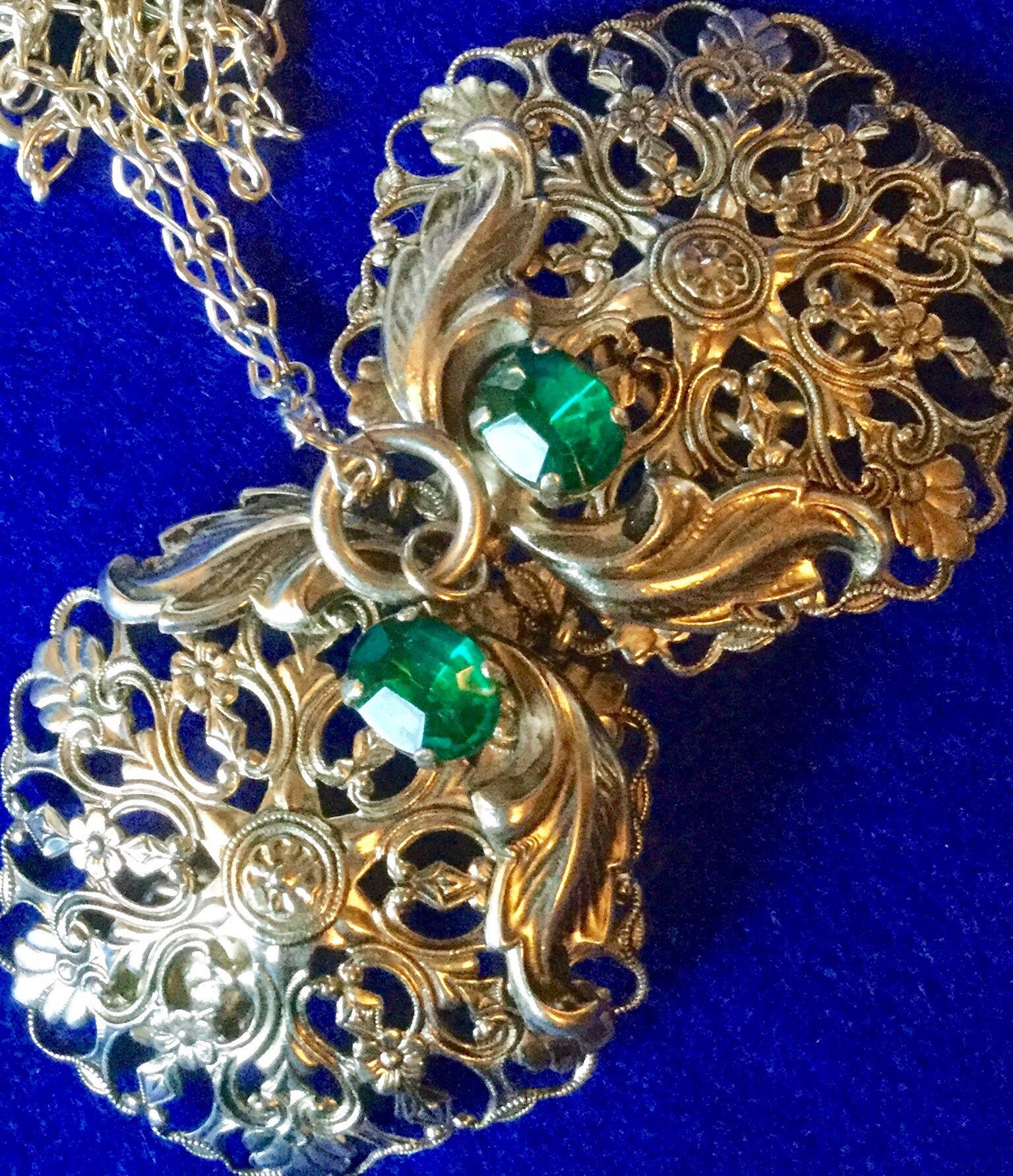 Pendentif Strass De Style Bohème - Années 1950, Occasion (vintage)