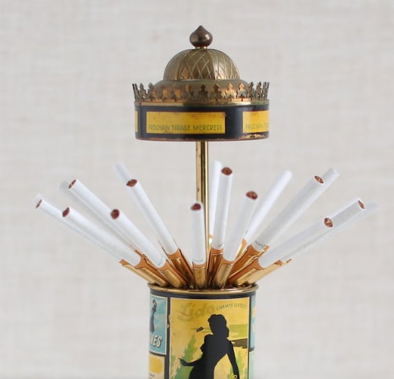 Vintage Cigarette Dispenser From the 1930s in the Shape of a Vintage Cigarette Dispenser From the 1930s in the Shape of a