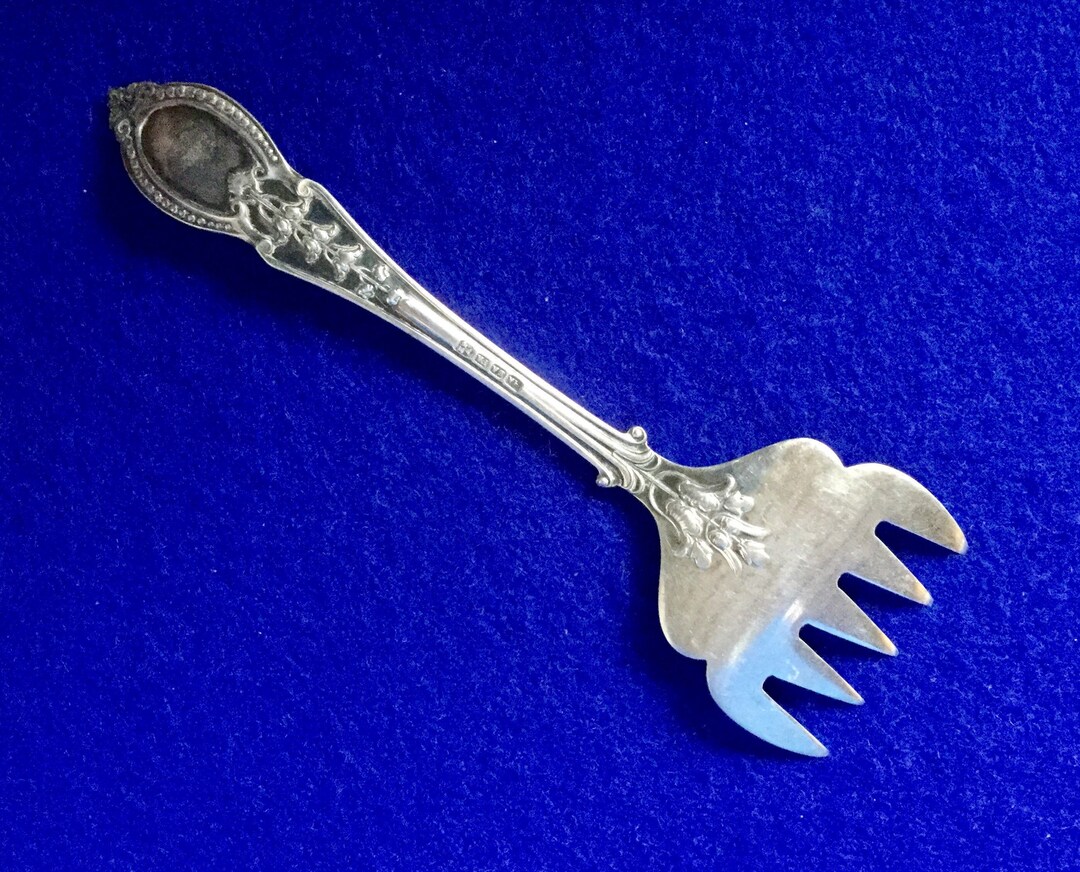 【限定品】 Antique Victorian by Fork Sardine 5” Pronged 5 Nouveau Art カトラリー