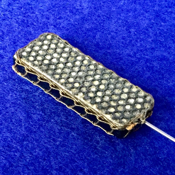 1920s Vintage Art Deco Honeycomb Hat Pin