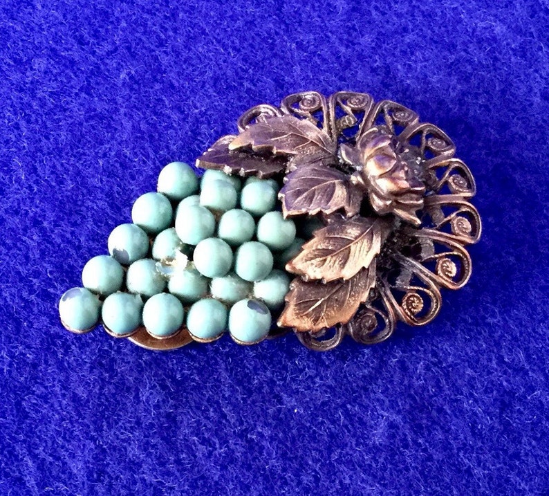 1930s Vintage Brass Dress Clip .Made In USA Etsy