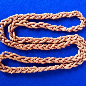 Fabulous 1920s Vintage Plaited Bakelite Beaded 38” Sautoir or Necklace