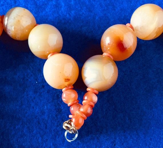 1930s Art Deco Carnelian Necklace 22 Inches - image 10