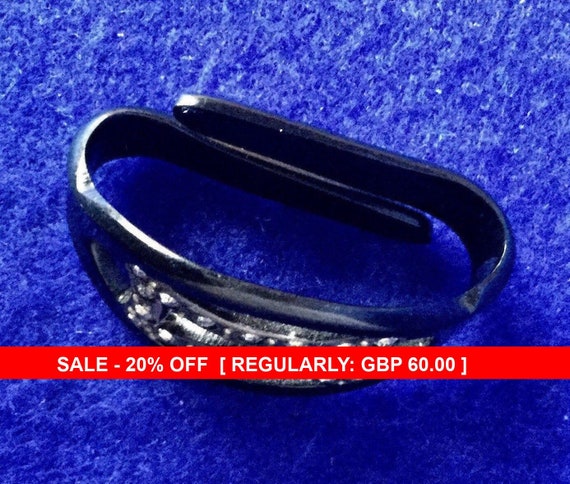 Unique Vintage 1930s ‘Art Deco Scarf Ring’
