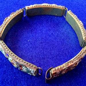Victorian Venetian Micro Mosaic Five Part Linked Bracelet image 5