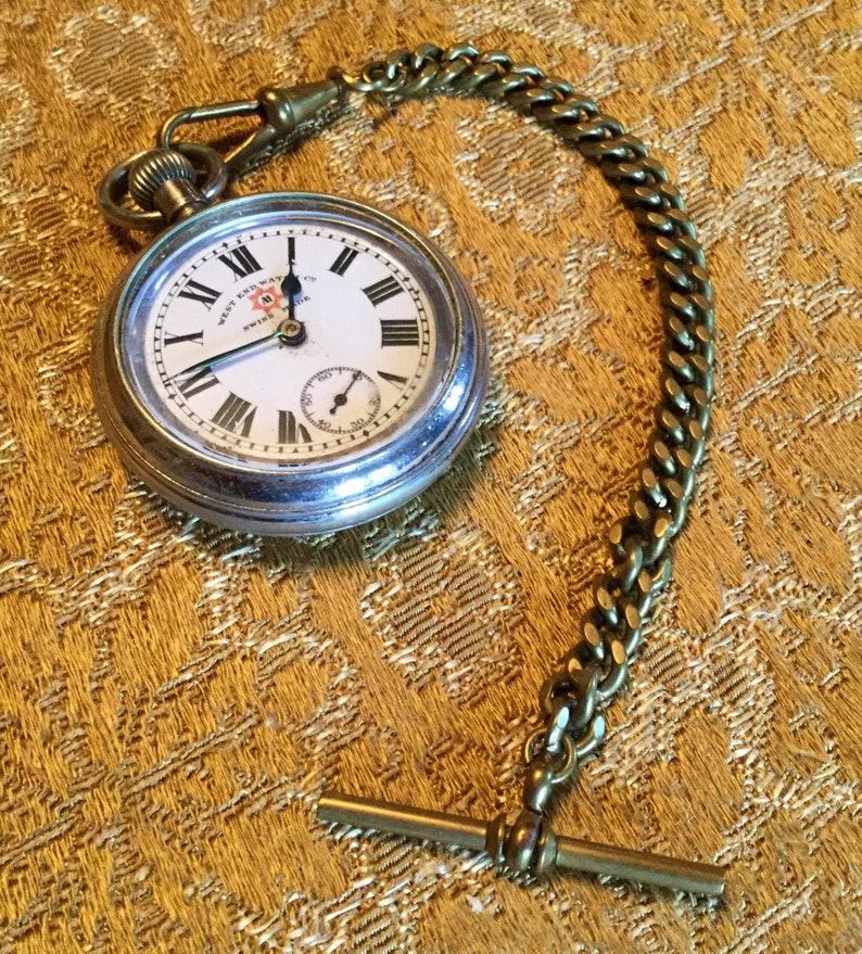 1940s West End Watch Co A1 Swiss Made Mechanical Pocket Watch Etsy