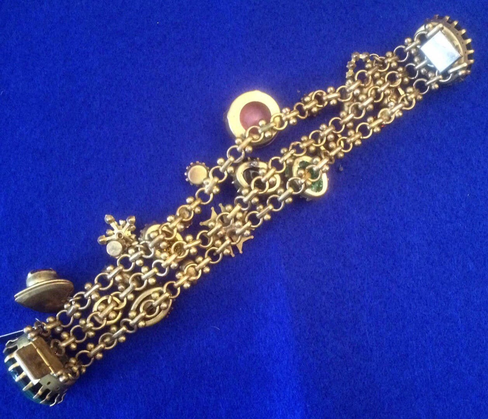 Otazu Bracelet Featuring Venetian Glass Swarowski Crystals | Etsy UK