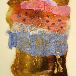 Felted Embroidered ‘Abstract by Gilly Pain’