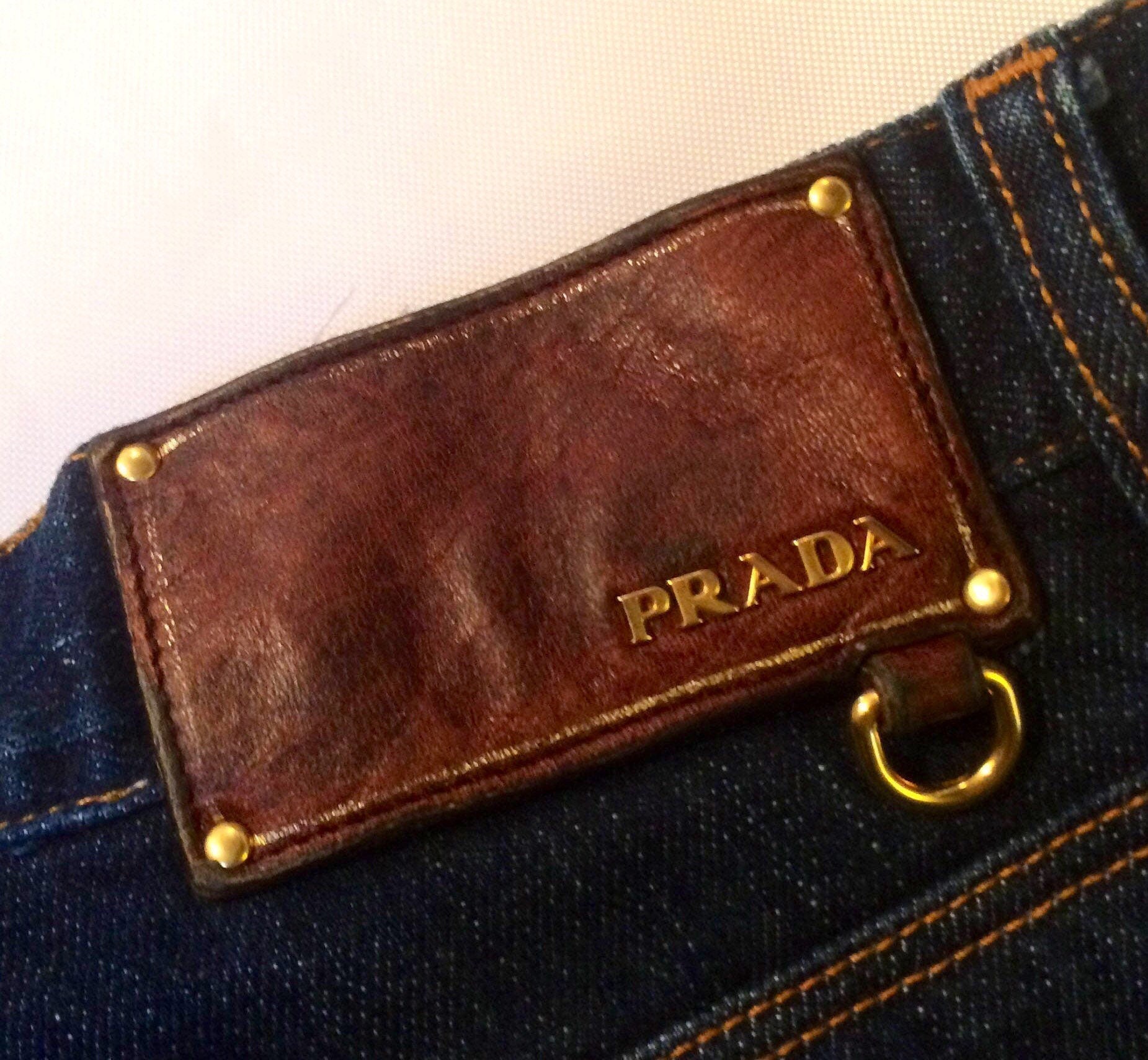 Prada Mens Stretch Easy Fit Straight Leg Jeans Five Button Fly | Etsy