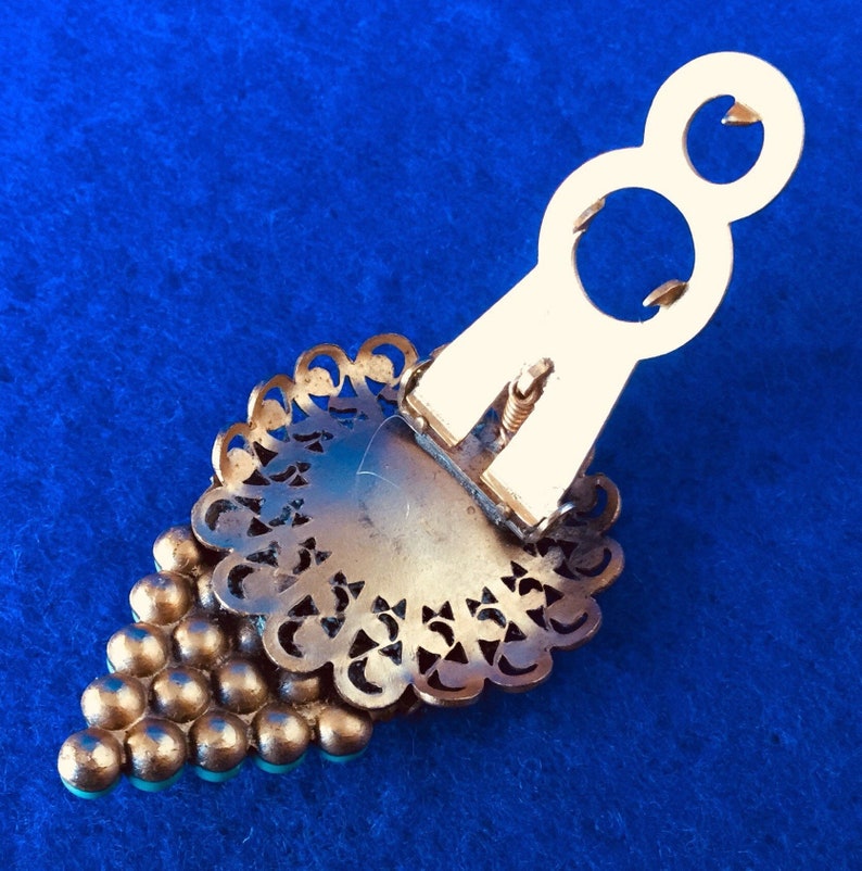 1930s Vintage Brass Dress Clip .Made In USA Etsy