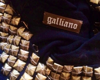 John Galliano Schwarze Seide Chiffon Fledermaus Bluse