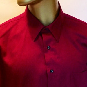 Jahrgang Geoffrey Beene Shirt in Chartreuse glasierte Baumwolle