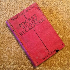 Antique 1890 The Ready Reckoner New Edition Published by Ward, Lock & Cos
