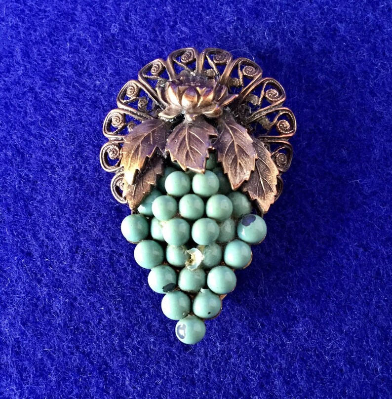 1930s Vintage Brass Dress Clip .made in USA Etsy