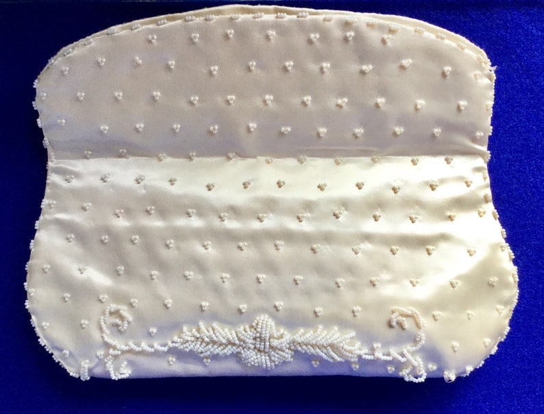 1930s Vintage Perlen Hochzeit Clutch Geldbörse Bild 5