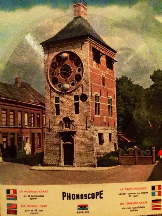 Four Rare 1950s Vintage Phonoscope Postcard Records From Ago Etsy