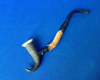 Sami Reindeer Antler Pipe