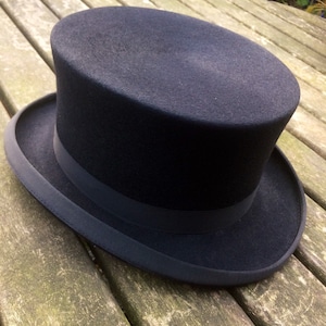 Joules Fur Felt Dressage Top Hat Size 6 7/8 (56) Handmade, Un-Polished, 100% Fine Fur Felt