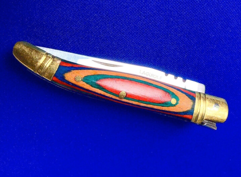 A handmade Vintage French Bee pocket knife in wood steel Etsy