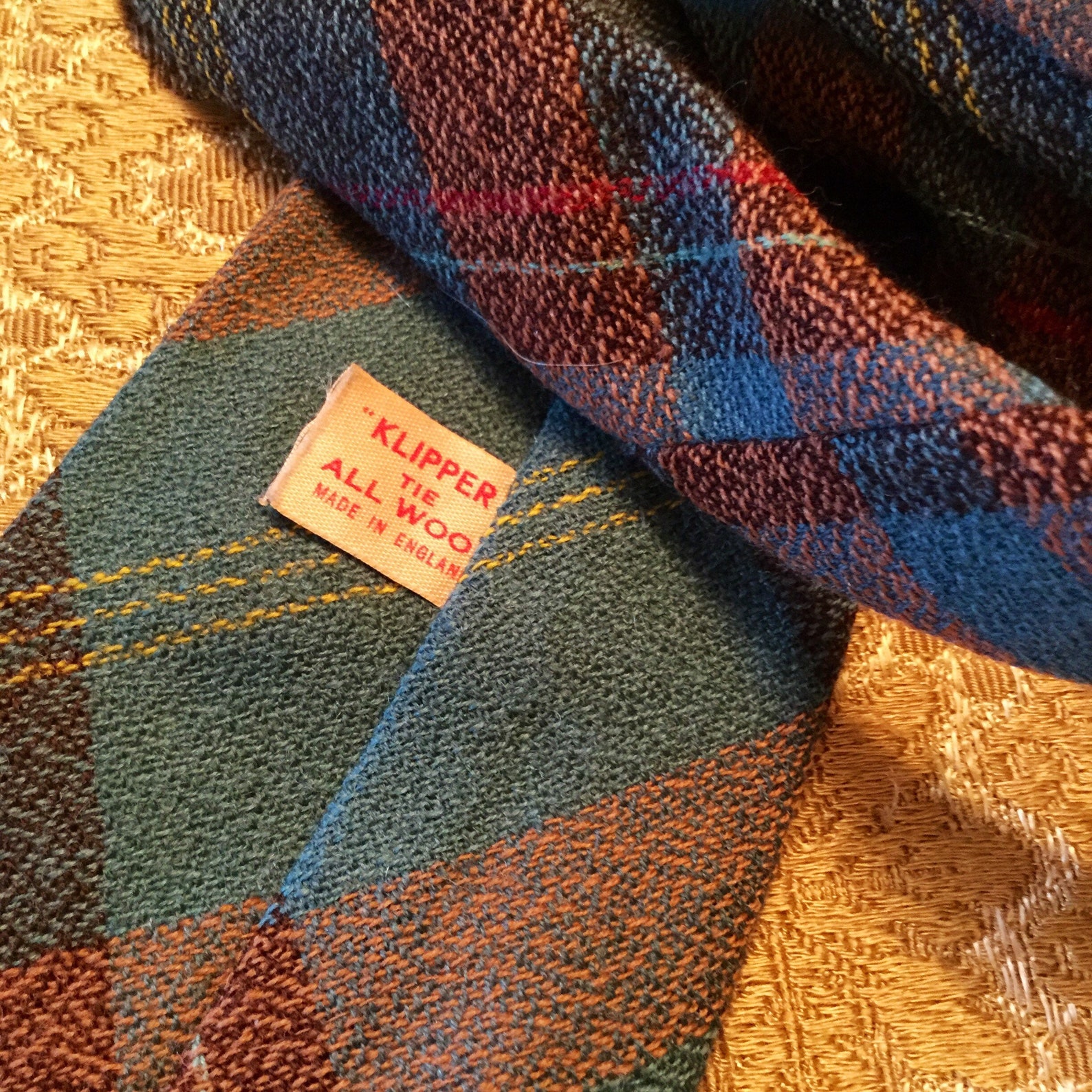 1950s Klipper Tartan Tie in 100% Wool Made in Scotland | Etsy