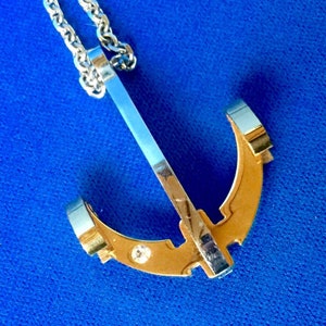 Chrome Artisan Anchor Pendant
