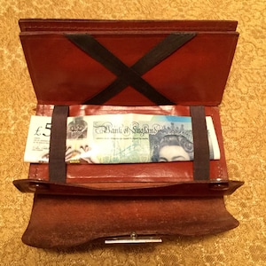 Vintage 1930er Jahre Magic Wallet - ein Geschenk von Barry Island - Souvenir Brieftasche mit fabelhaften magischen Eigenschaften