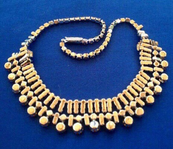 1930s Art Deco Rhinestone Necklace - image 4