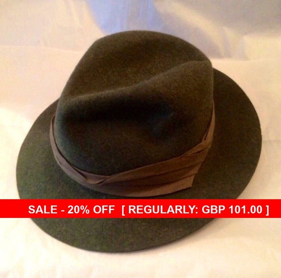 Christy's Hand-Made Hunter Safari Felt Hat