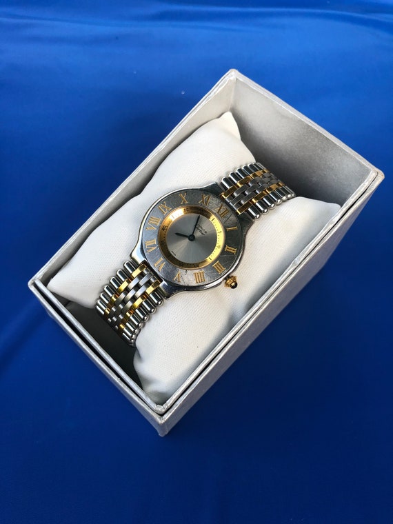 Must De Cartier Two-tone Quartz Watch 