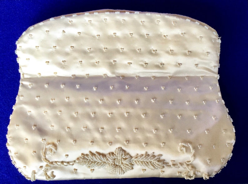 1930s Vintage Perlen Hochzeit Clutch Geldbörse Bild 9