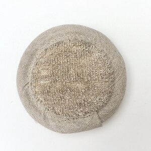 Linen Cotton SPA Pad. Cosmetic Face Pad, Organic Baby Bath Pad. image 2