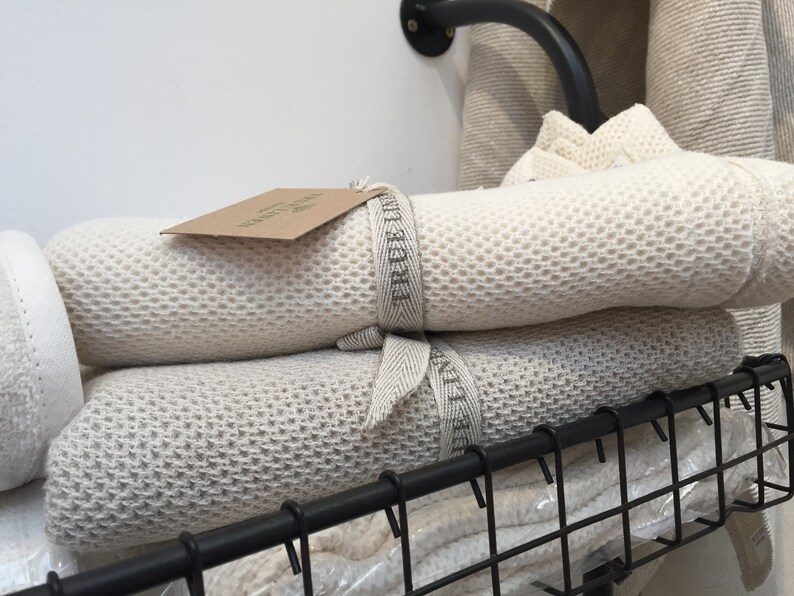 Organic Cotton Linen Ivory Baby Blanket Etsy