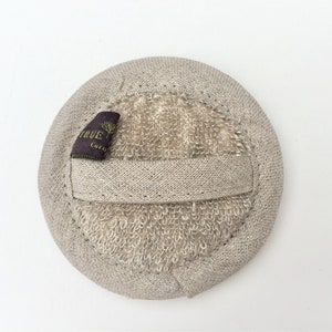 Linen Cotton SPA Pad. Cosmetic Face Pad, Organic Baby Bath Pad. image 3