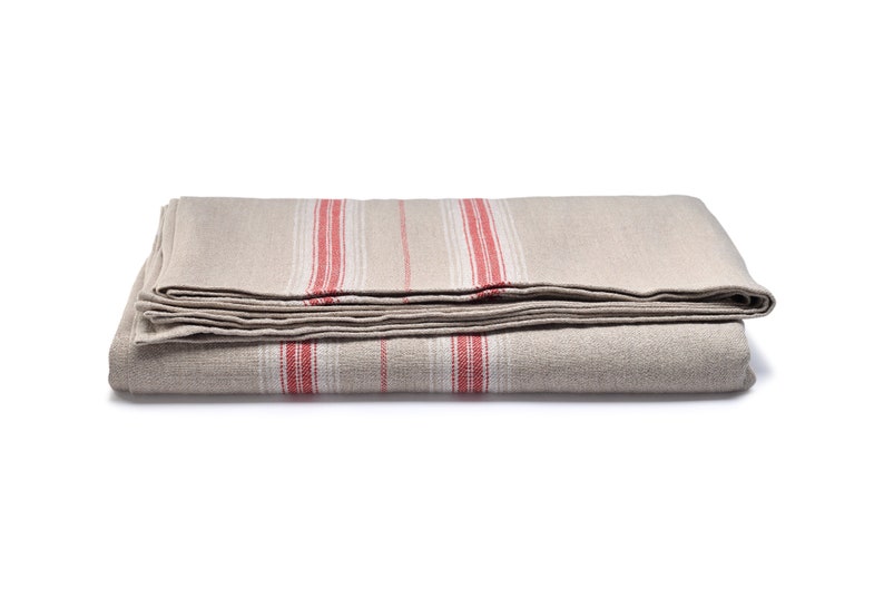 French Country Natural Linen Tablecloth image 9