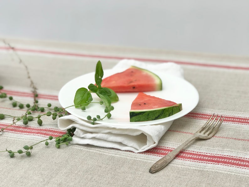 French Country Natural Linen Tablecloth image 10