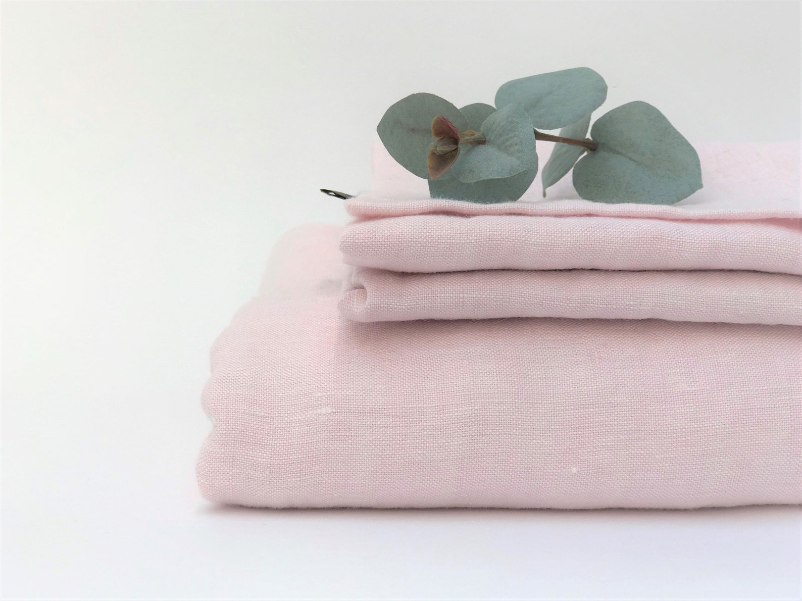 Blush Pink Linen Bedding Set - Etsy