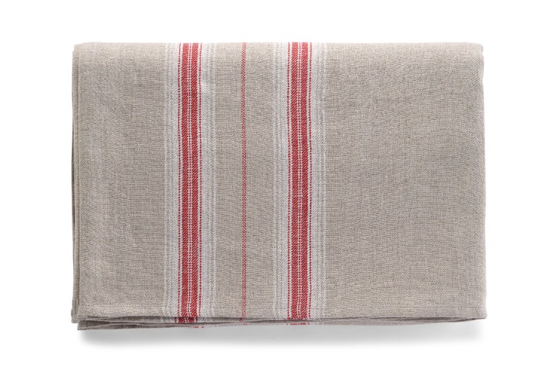 French Country Natural Linen Tablecloth image 7