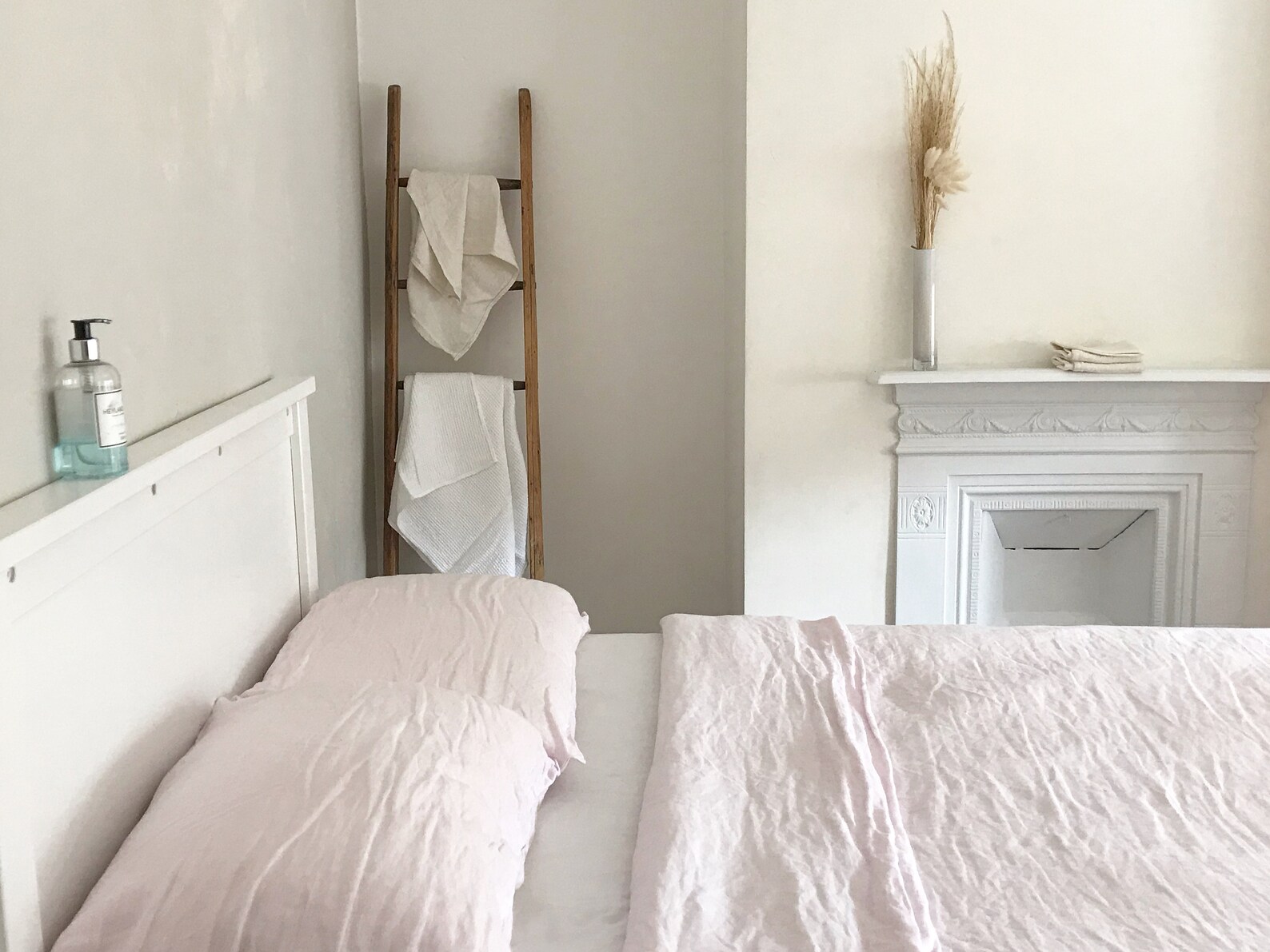 Blush Pink Linen Bedding Set - Etsy