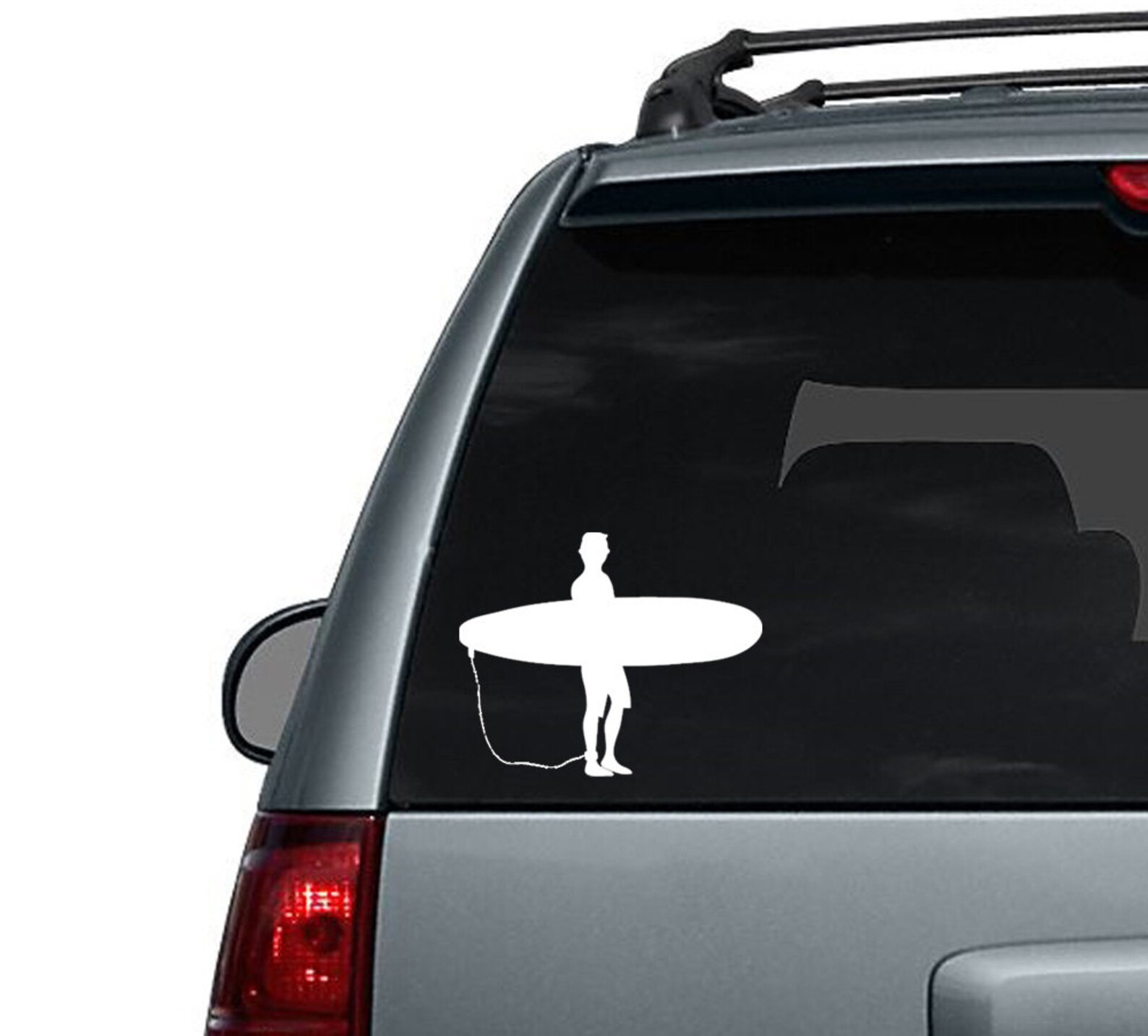 Male Surfer Surfing Surf Board Car Decal Sticker | Etsy