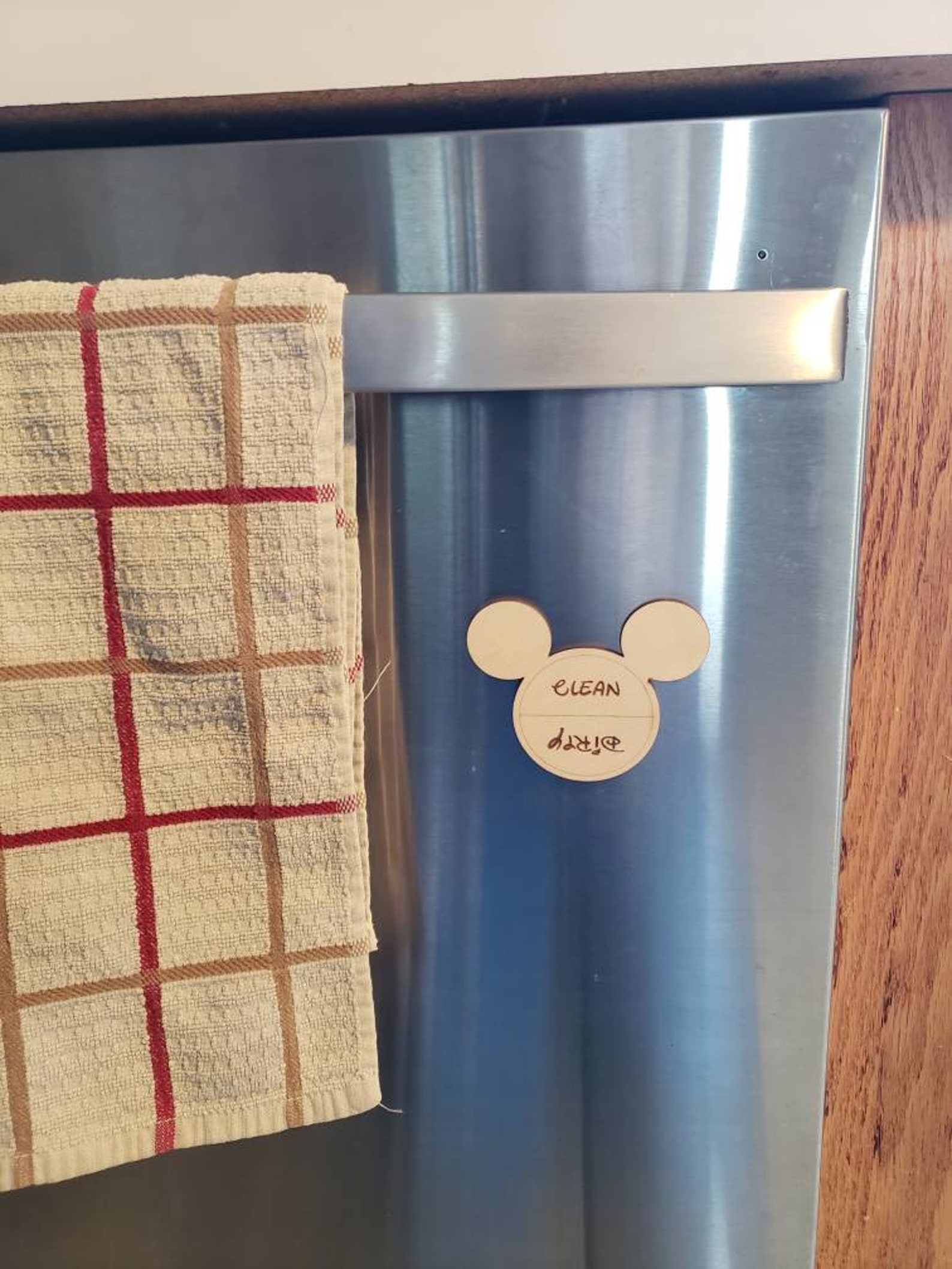 Mickey Mouse Disney Dishwasher Clean Dirty Status Etsy