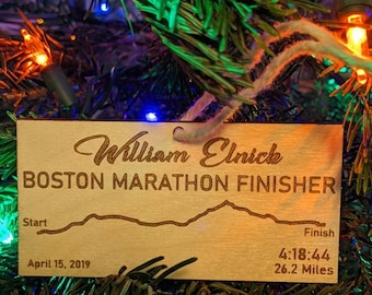 2022 Boston Marathon Christmas Ornament Boston Marathon Ornament | Etsy