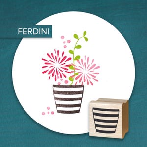 Stempel · Gestreifter Topf