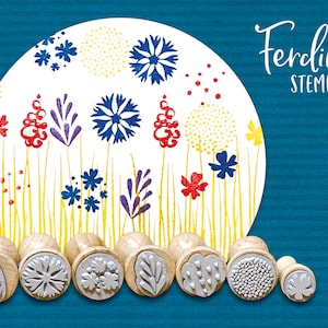 set di francobolli · Fiori di campo