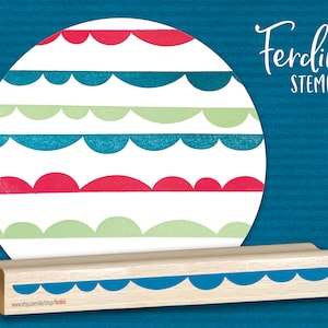 Stamp · Large wave border