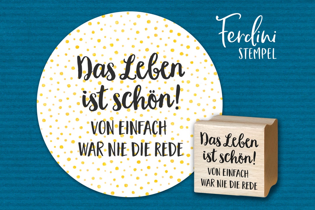 Das Leben ist schön Von einfach war nie die Rede. Etsy.de